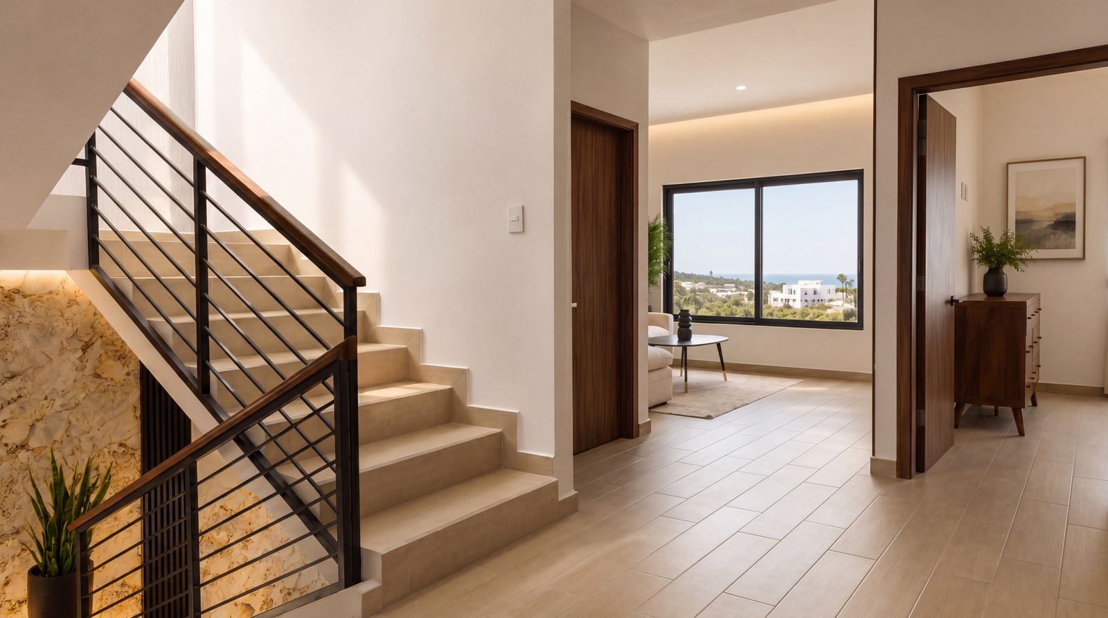 Escaleras — casa muestra Riviera Residencial