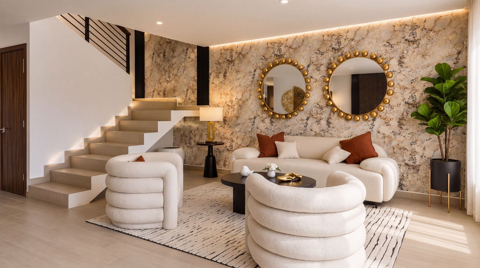 Sala — casa muestra Riviera Residencial